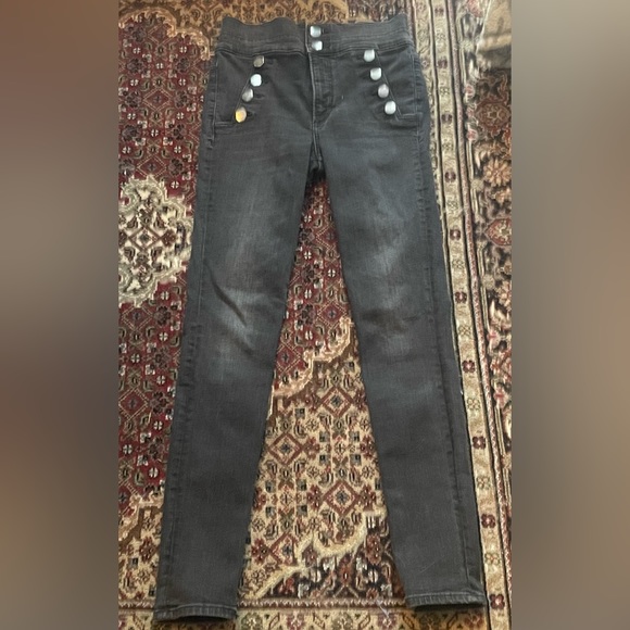 👿Sold👿Express jeans size 4R light black - Picture 2 of 4